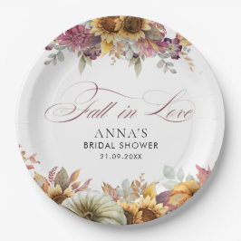 Rückgang des Brautparty der Liebe Pappteller