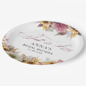 Rückgang des Brautparty der Liebe Pappteller (Schrägansicht)