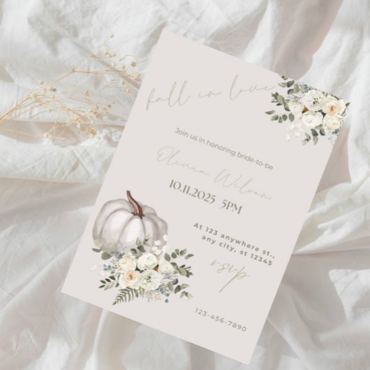 Rückgang des Brautparty der Liebe - Rustikale Herb Einladung