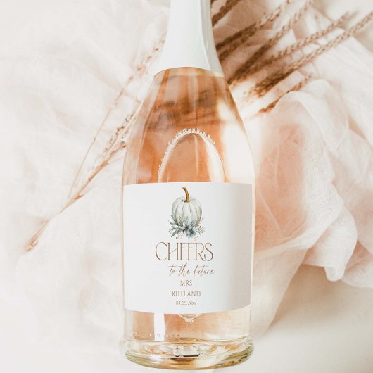 Rückgang des Brautparty der Liebe Schaumweinetikett