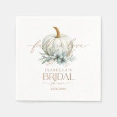 Rückgang des Brautparty der Liebe Serviette (Vorderseite)