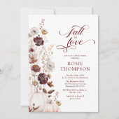 Rückgang des Brautparty der Liebe Wildblume Einladung (Vorderseite)