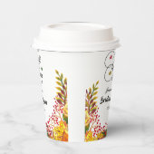 Rückgang des Brautparty für Liebe Pappbecher (Links)