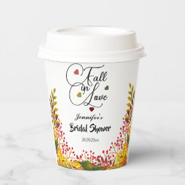 Rückgang des Brautparty für Liebe Pappbecher