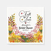 Rückgang des Brautparty für Liebe Serviette (Vorderseite)