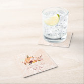 Rückgang des Brautparty im Brautparty der Liebe Rechteckiger Pappuntersetzer (Vor Ort)