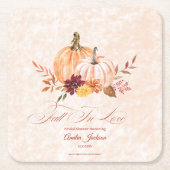 Rückgang des Brautparty im Brautparty der Liebe Rechteckiger Pappuntersetzer (Vorderseite)