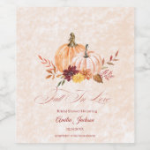 Rückgang des Brautparty im Brautparty der Liebe Weinetikett (Einzelnes Label)