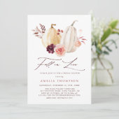 Rückgang des Brautparty in der Liebe Herbst Einladung (Stehend Vorderseite)