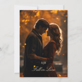 Rückgang des Fotos der Liebe Forest Save the Date (Rückseite)