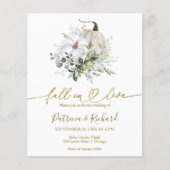 Rückgang des Liebe-Budgets Einladung (Vorderseite)