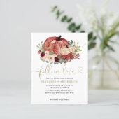 Rückgang des Liebe Rotes Rosa Blumenkürbis Brautpa (Stehend Vorderseite)