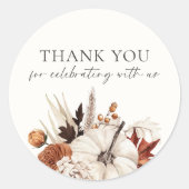 Rückgang des neutralen Kürbiss in der Liebe Runder Aufkleber (Vorderseite)