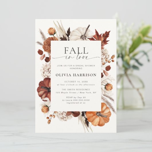 Rückgang des neutralen Pumpketten-Brautparty in de Einladung (Stehend Vorderseite)