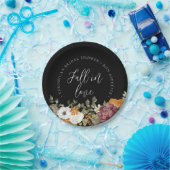 Rückgang des Schwarzen Brautparty in der Liebe Pappteller (Party)