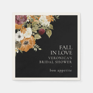 Rückgang des Schwarzen Brautparty in der Liebe Serviette