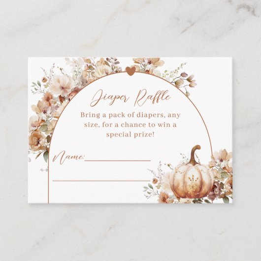 Rückgang in der Liebe Blumenpumpendusche Begleitkarte (Vorderseite)