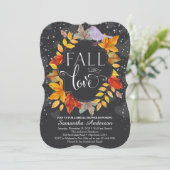 Rückgang in der Liebe Brautparty Einladung, Hochze Einladung (Stehend Vorderseite)