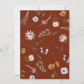 Rückgang in der Liebe Elegante Brautdusche Einladu Einladung (Rückseite)