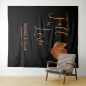 Rückgang in der Liebe Herbst Kupfer schwarz Rustik Wandteppich (Beispiel (Horizontal))