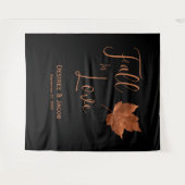 Rückgang in der Liebe Herbst Kupfer schwarz Rustik Wandteppich (Vorderseite (Horizontal))