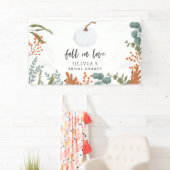 Rückgang in der Liebe Herbst Pumpkin-Brautparty Banner (Insitu)