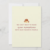 Rückgang in der Liebe Herbstblätter Herbst Party H Einladung (Rückseite)