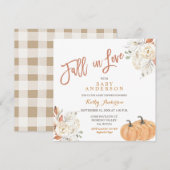 Rückgang in der Liebe Rustic Pumpkin Baby Dusche E Einladung (Vorne/Hinten)