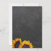 Rückgang in der Liebe rustikale Blumenkürbis Braut Einladung (Rückseite)