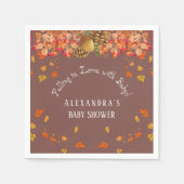 Rückgang in der Liebe Rustikale Herbstschuh Serviette (Vorderseite)