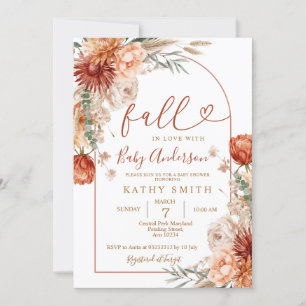 Rückgang in der Liebe Rustikale Wildlower Arch Bab Einladung