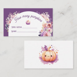 Rückgang in der Liebe schätzen, wie viele Kürbis B Begleitkarte