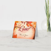 Rückgang in der Liebe Whimsischer Herbst Danke (Vorderseite)