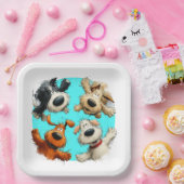 RÜCKGANG IN JEDER ANLASS oder Urlaub Pappteller (Party)