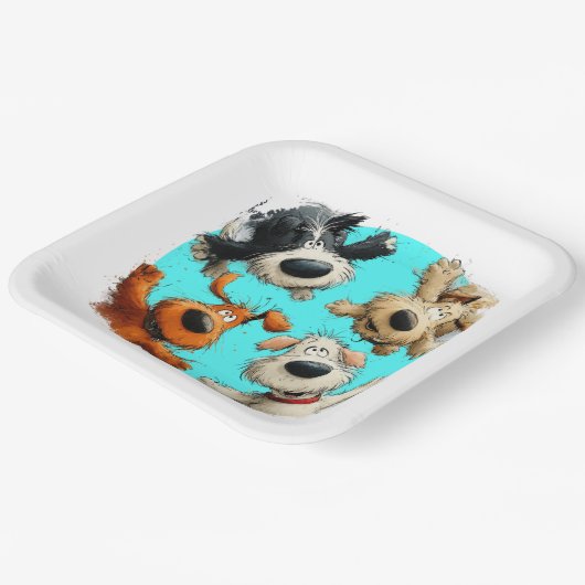 RÜCKGANG IN JEDER ANLASS oder Urlaub Pappteller (Gewinkelt)