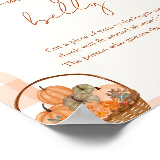 Rückgang in Liebe Baby Duwer Mommy's Bauch-Zeichen Poster (Ecke)