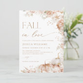 Rückgang in Liebe Boho Brautparty Einladung (Stehend Vorderseite)