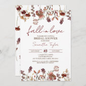 Rückgang in Liebe, Brautparty, Braut Luncheon Einladung (Vorne/Hinten)