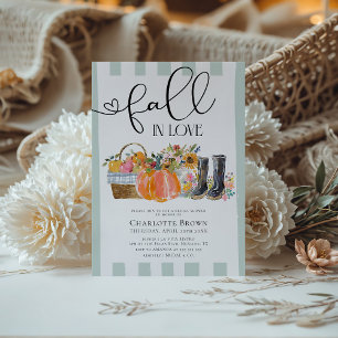 Rückgang in Liebe Elegantes Rustikales Brautparty Einladung