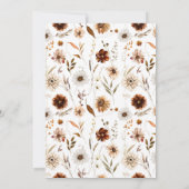 Rückgang in Liebe Gold Creme Brautparty Einladung (Rückseite)