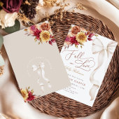 Rückgang in Liebe mit Baby Shower Einladung