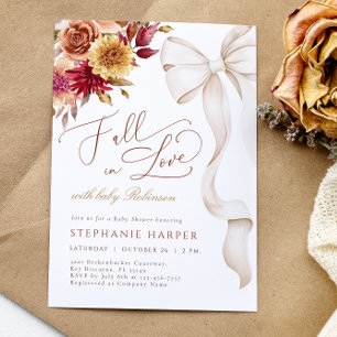 Rückgang in Liebe mit Baby Shower Einladung