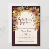 Rückgang in Liebe mit Babydusche Einladung (Vorderseite)