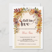 Rückgang in Liebe mit Babydusche Einladung (Vorderseite)