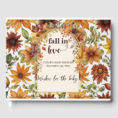 Rückgang in Liebe mit Babydusche Gästebuch (Vorderseite)