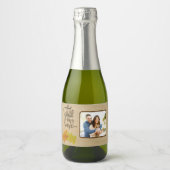 Rückgang in Liebe mit Foto Herbstthema Schaumweinetikett (Vorderseite)