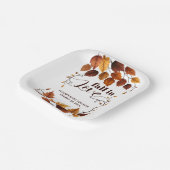 Rückgang in Liebe mit Herbstleeves Babydusche Pappteller (Gewinkelt)