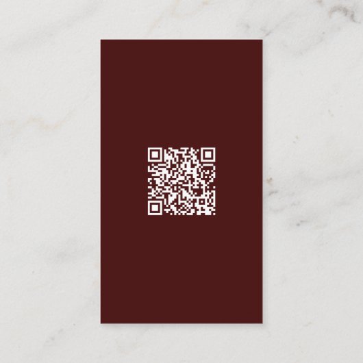 Rückgang in Liebe Pumpkin Herbst Hochzeit QR-Code Begleitkarte (Rückseite)