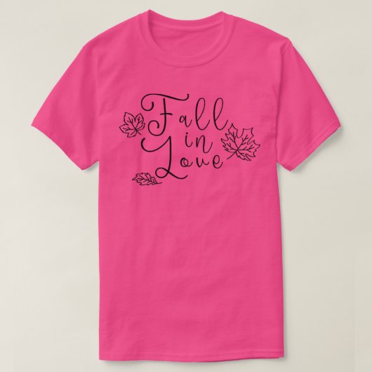 Rückgang in Liebe Shirt fallen Lover Geschenke Fal (Design vorne)