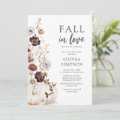 Rückgang in Liebe Wildblume Kinderdusche Einladung (Stehend Vorderseite)